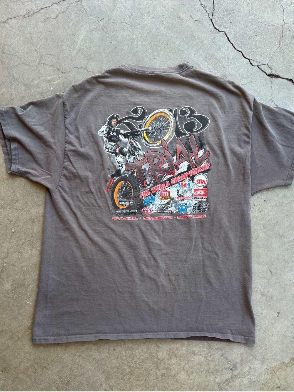 2013 FIM Trial World Championship Event T-Shirt Motorcycle Trials Approx Men’s L
